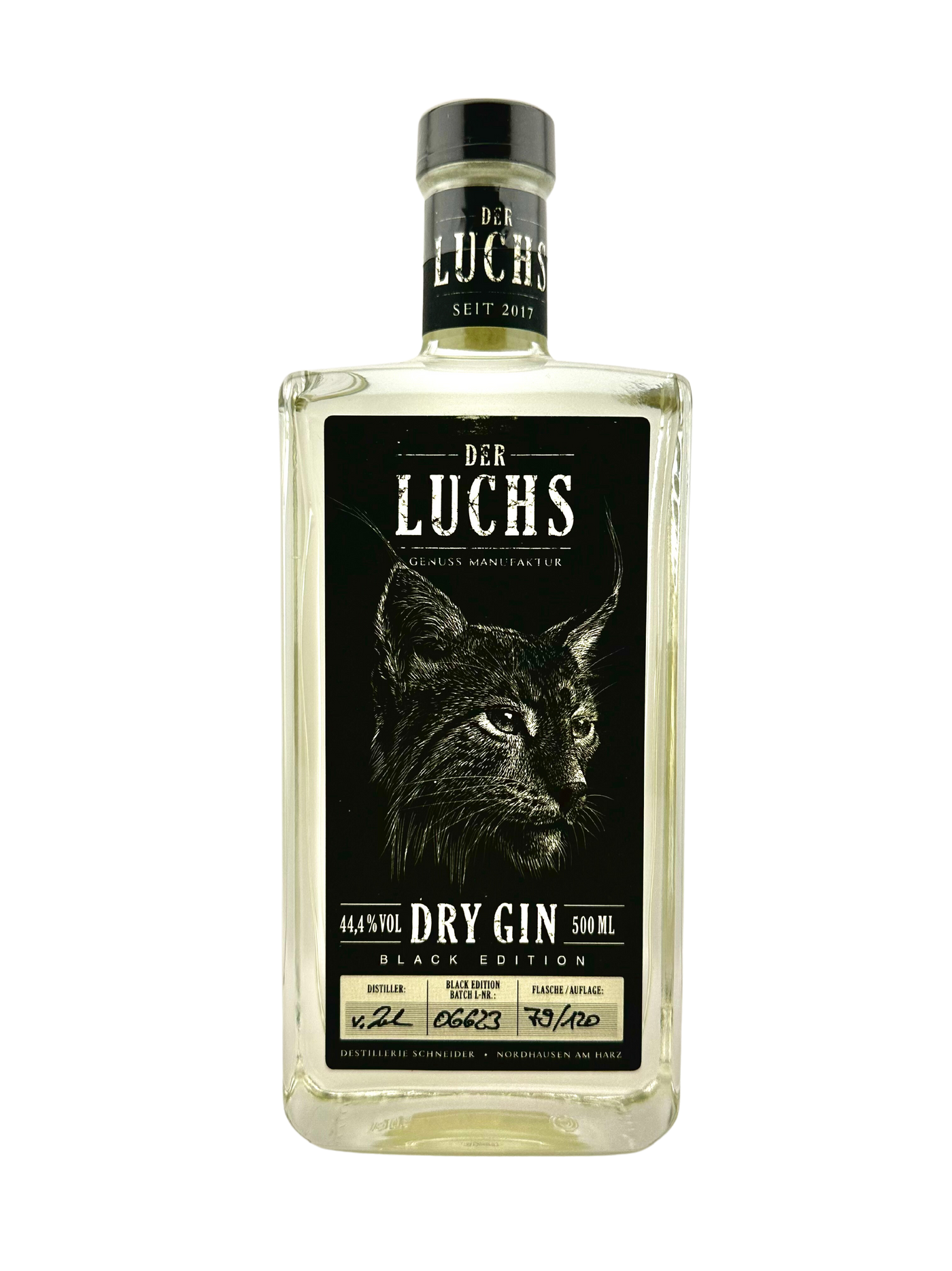 Der Luchs - Dry Gin - Black Serie - 44,4%vol