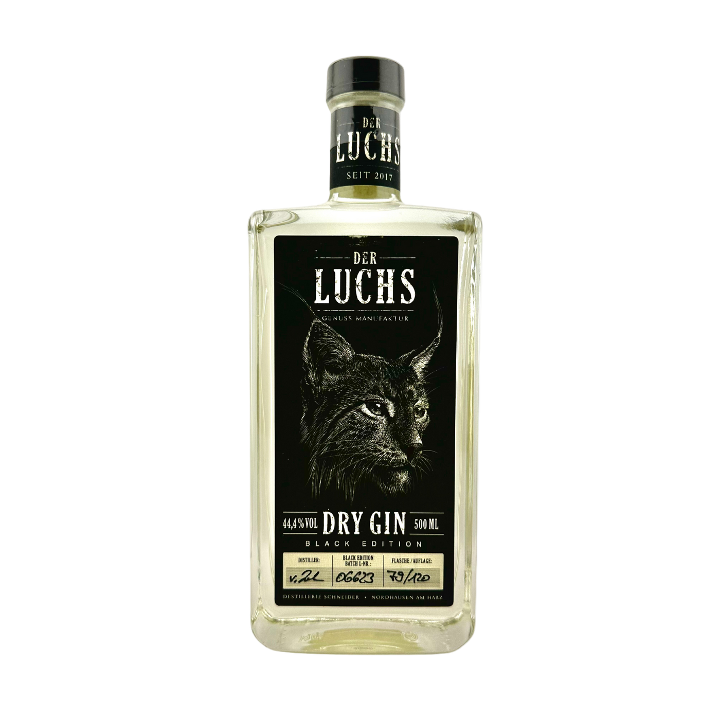 Der Luchs Dry Gin Black Serie