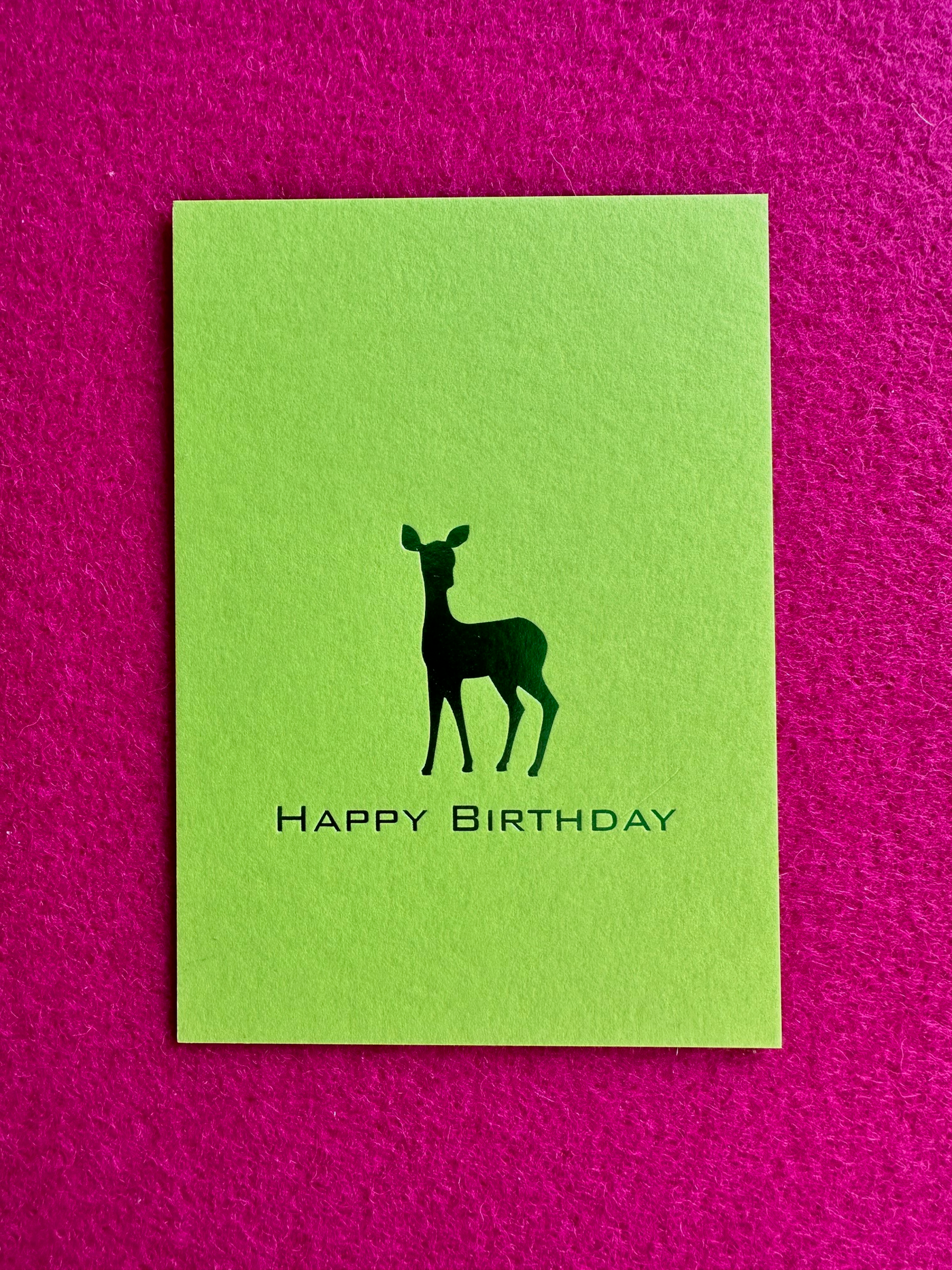 Happy Birthday - Karte - REH grün