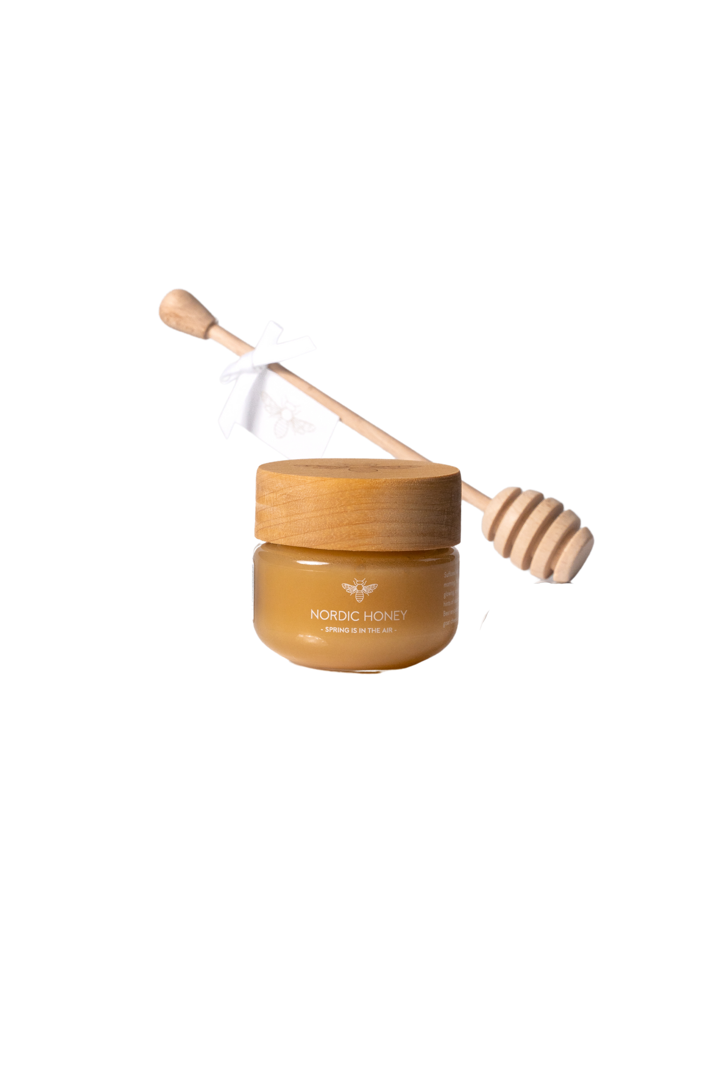 Nordic Honey - Organic Honey & Wooden Honey Dipper - 75g