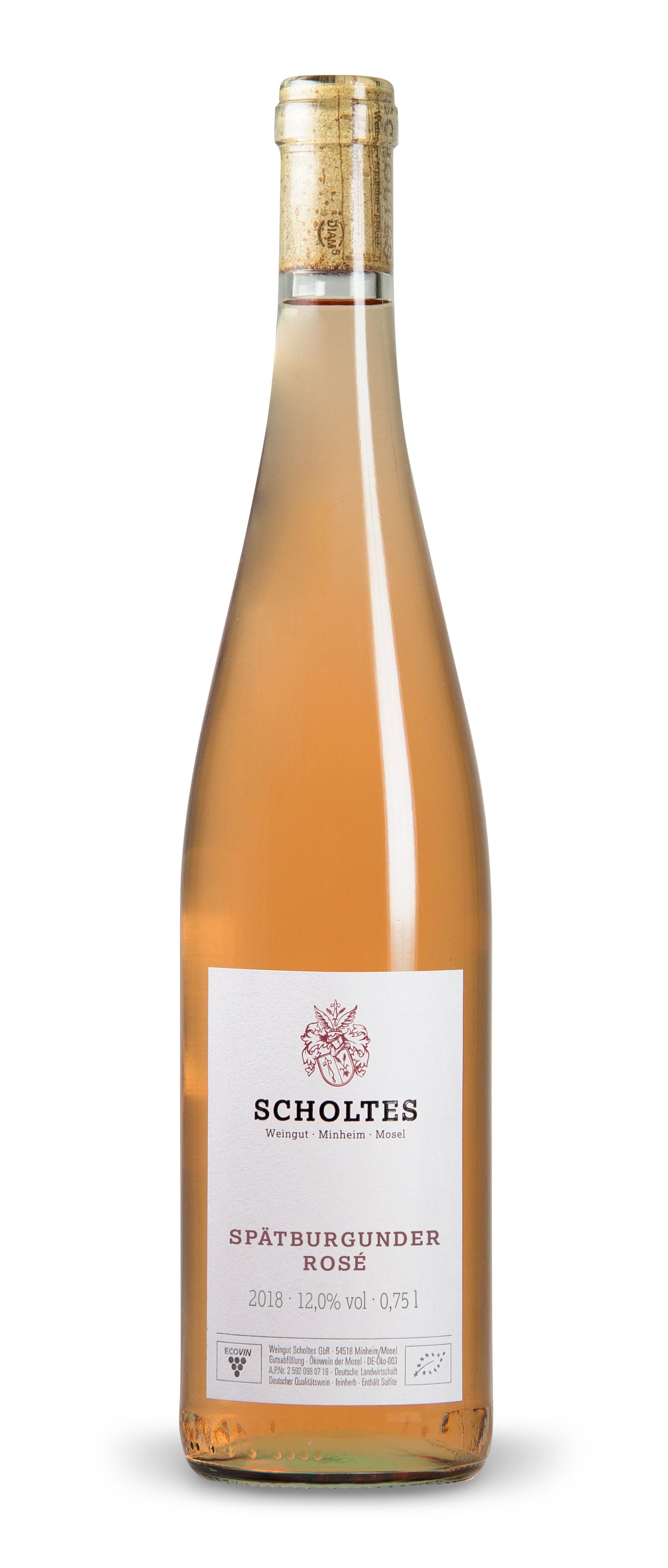 BIO Spätburgunder Rosé - 0,75l Flasche
