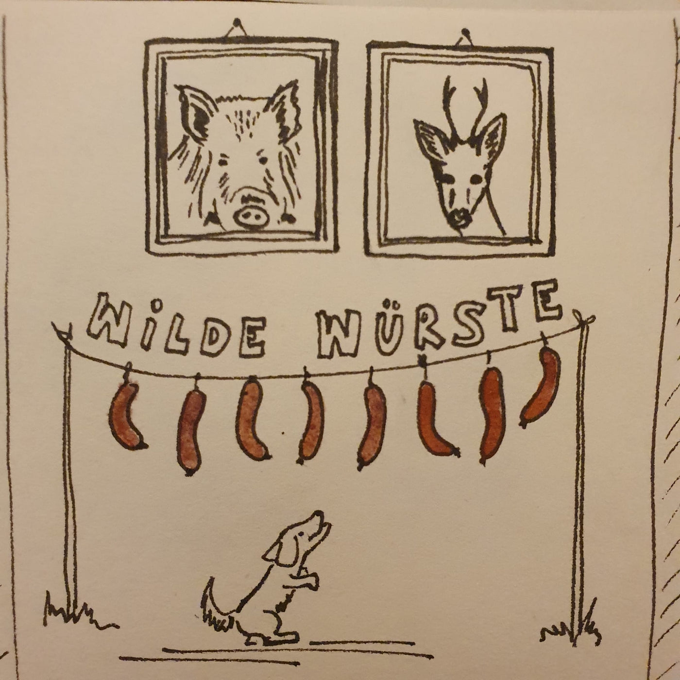Wilde Rostbratwurst (100% Wildfleisch)