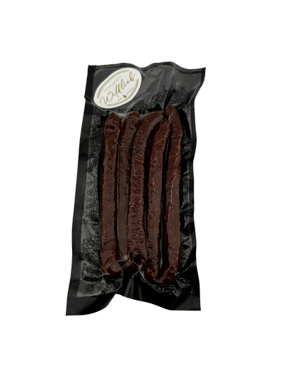 Damwild-Knacker mit Schweinespeck von Purely Green - VAKUUMIERT